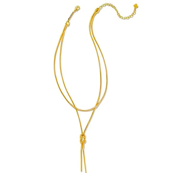 Kendra Scott Jewelry - Kendra Scott Annie Gold Y Necklace New